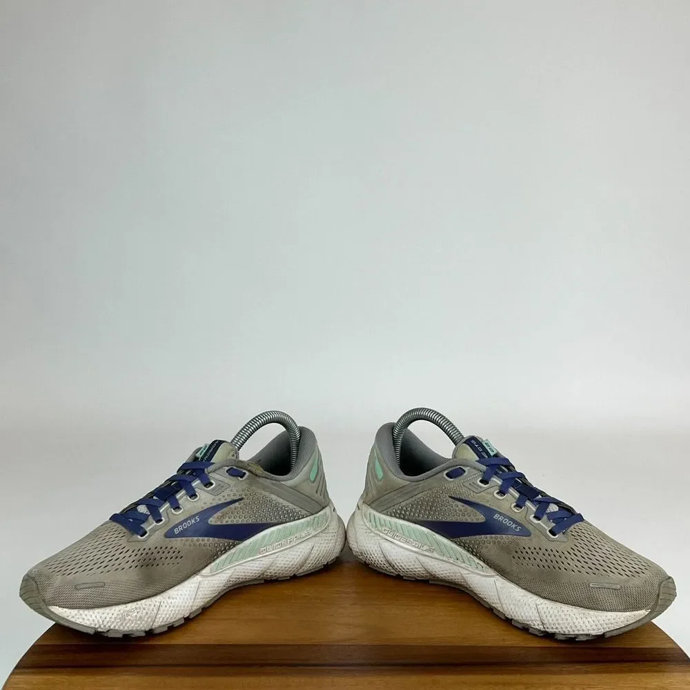 Womens Brooks Adrenaline GTS 22 Gray Athletic Running Shoes‎ Sneakers Size 7.5 B